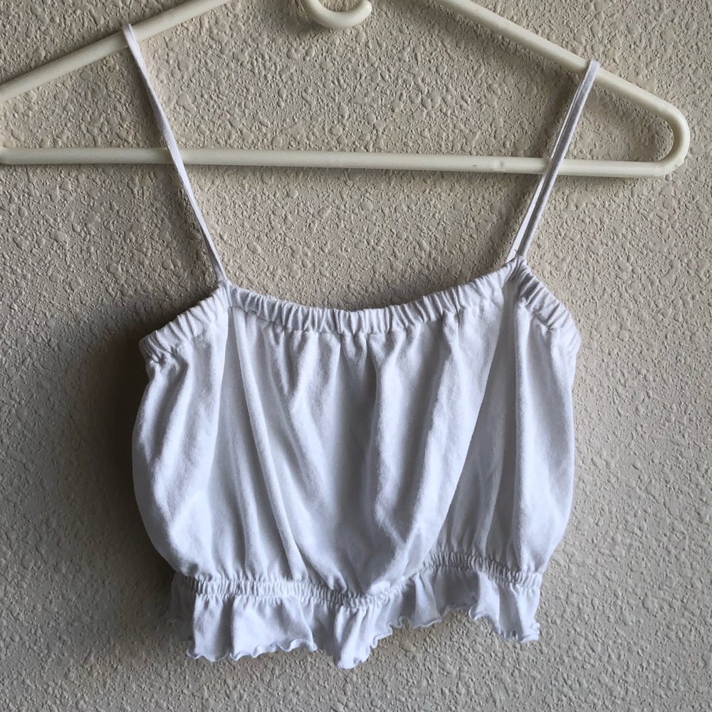 ME TO WE PUFFY TANK TOP PACSUN CROPPED